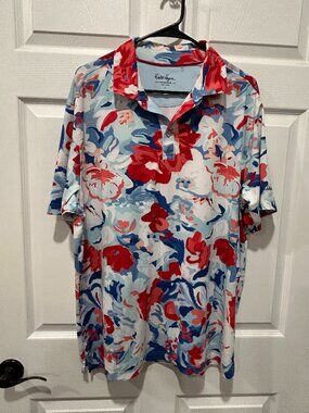 Walter Hagen Performance 11 Men's‎ Polo Floral Size Large